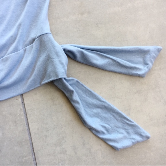 Vintage Guess Top Asymmetrical Gray Blue Tie - Picture 5 of 5